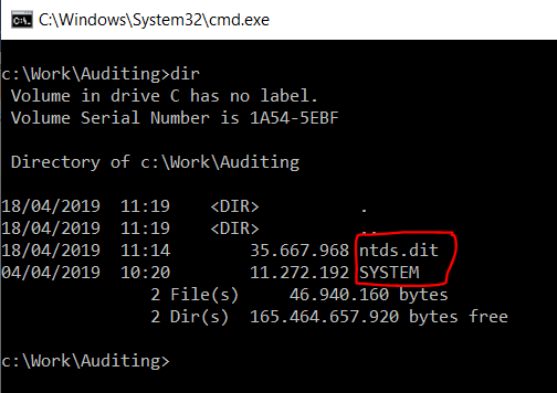 NTDS audit