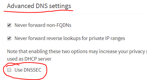 Abilitare DNSSEC su Pihole